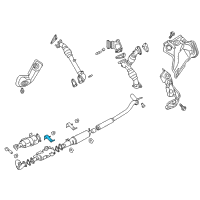 OEM Nissan Titan XD Bracket-Exhaust Mounting Diagram - 20731-EZ40A