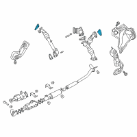 OEM 2016 Nissan Titan XD Gasket Diagram - 14038-EZ40A