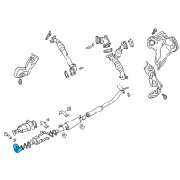 OEM Nissan Titan XD Exhaust Tube Front Diagram - 20010-EZ40A