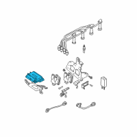 OEM Hyundai Tiburon Engine Control Module Unit Diagram - 39130-23711