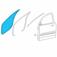 OEM 2017 Hyundai Azera Weatherstrip Assembly-Front Door Side LH Diagram - 82130-3V000