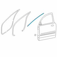 OEM 2014 Hyundai Azera Weatherstrip-Door Opening Upper, LH Diagram - 82150-3V000