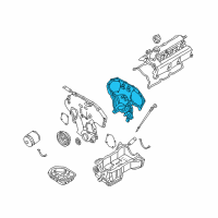 OEM Nissan Maxima Cover Assy-Front Diagram - 13500-7Y00B