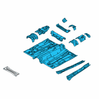 OEM Ford Focus Front Floor Pan Diagram - CP9Z-5411135-A