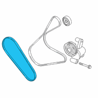 OEM Ford Transit Connect AC Belt Diagram - JX6Z-8620-E