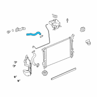 OEM Saturn Relay Upper Hose Diagram - 19129862