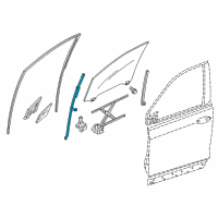 OEM 2020 Honda Passport Sash, R. FR. Door Quarter Diagram - 72230-TG7-A01