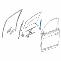 OEM 2019 Honda Passport Sash, L. FR. Door Center (Lower) Diagram - 72271-TG7-A01