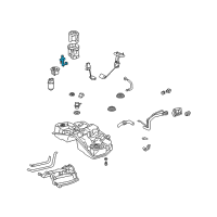 OEM 2006 Lexus LS430 Regulator Assy, Fuel Pressure W/Jet Pump Diagram - 23020-46030