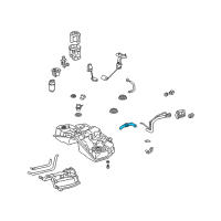 OEM Lexus Hose, Fuel Tank To Filler Pipe Diagram - 77213-50030