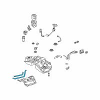 OEM 2002 Lexus LS430 Band Sub-Assy, Fuel Tank, NO.1 Diagram - 77601-50011