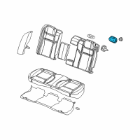 OEM Dodge Charger Holder-Rear Seat Diagram - 1AW791DBAA