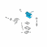 OEM 2011 Hyundai Veracruz Cover Assembly-Rocker, RH Diagram - 22420-3C110