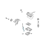 OEM 2007 Hyundai Entourage Oil Level Gauge Guide Diagram - 26612-3C201