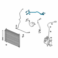 OEM 2014 Honda Accord Pipe, Heat Exchange Diagram - 80331-T3V-A02