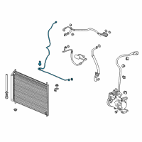 OEM 2015 Honda Accord Pipe Complete, Receive Diagram - 80341-T3Z-A01