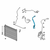 OEM 2017 Honda Accord Hose Complete, Suction Diagram - 80311-T3W-A11
