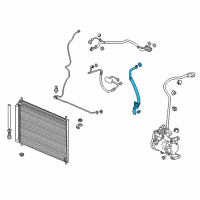 OEM Honda Accord Hose, Suction Diagram - 80312-T3V-A01