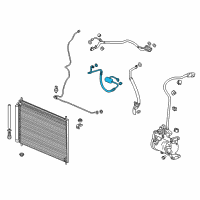 OEM Honda Accord Hose, Discharge Diagram - 80316-T3V-A01