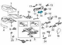 OEM Toyota Mirai Seat Switch Diagram - 84922-33170