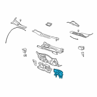 OEM 2016 Chevrolet Impala Limited Dash Panel Insulator Diagram - 15873448