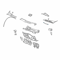 OEM Chevrolet Impala Limited Washer Hose Diagram - 25897642