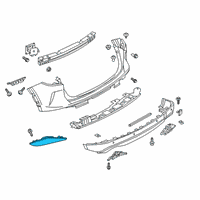 OEM Infiniti Reflex Reflector Assy-Rear, LH Diagram - 26565-5NA0A