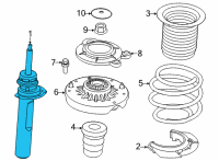 OEM 2022 BMW M235i xDrive Gran Coupe FRONT RIGHT SPRING STRUT Diagram - 31-30-6-883-882
