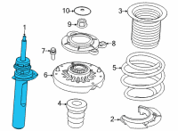 OEM 2022 BMW 228i xDrive Gran Coupe LEFT FRONT SPRING STRUT Diagram - 31-30-6-877-061