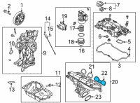 OEM Hyundai Santa Fe Gasket-Intake Manifold Diagram - 28314-2M800