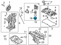 OEM 2022 Kia K5 Cap Assembly Diagram - 263152M000