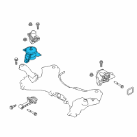 OEM Kia Engine Mounting Bracket Assembly Diagram - 21810A9000