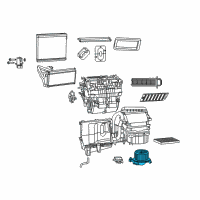 OEM 2020 Ram ProMaster 2500 Motor-Blower With Wheel Diagram - 68250220AB