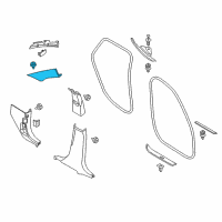 OEM 2015 BMW X1 Cover, Column A Left Diagram - 51-43-2-992-435