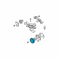 OEM 2005 Infiniti QX56 Pulley-Fan & Water Pump Diagram - 21051-7S00B