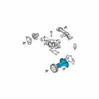 OEM Nissan Titan Pump Assy-Water Diagram - 21010-7S000