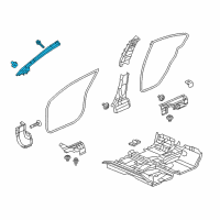 OEM 2012 Honda Civic Garnish, R. FR. Pillar *NH220L* (Tweeter) (CLEAR GRAY) Diagram - 84105-TR0-A11ZA