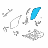 OEM 2013 Honda Civic Seal, RR. Door Opening Diagram - 72815-TR3-A01