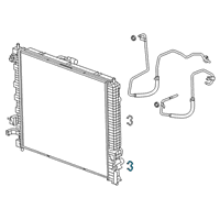 OEM 2021 Chevrolet Trailblazer Clip-Differential Oil Cooler Inlet Hose Diagram - 24288159