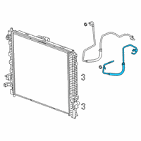 OEM 2018 Buick Enclave Hoses Diagram - 84335372