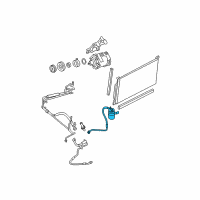 OEM Ford Freestyle Drier Diagram - 7F9Z-19C836-AA