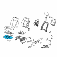 OEM Chevrolet Malibu Seat Cushion Pad Diagram - 23493957