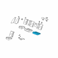 OEM 2007 Acura RDX Pad, Left Rear Seat Cushion Diagram - 82537-STK-A01