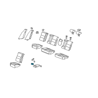 OEM 2008 Acura RDX Cup Holder, Rear Armrest (Gray) Diagram - 82184-SNA-A01ZF