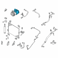 OEM Infiniti Q70 COMPRESSR Wo Cl Diagram - 92610-1CA0C