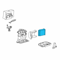 OEM Chevrolet Cavalier Abs Control Module-Electronic Brake Control Module Assembly Diagram - 16199777