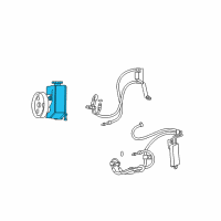 OEM 2008 Jeep Liberty Power Steering Pump Diagram - 52129328AC