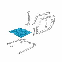 OEM 2003 Chevrolet Blazer Panel Asm, Floor Front Diagram - 12546622