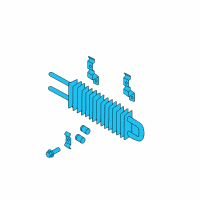 OEM Nissan 370Z Oil Cooler Assy-Power Steering Diagram - 49790-JK000