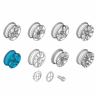 OEM 2009 BMW 128i Disc Wheel, Light Alloy, Reflex-Silber Diagram - 36-11-7-891-051